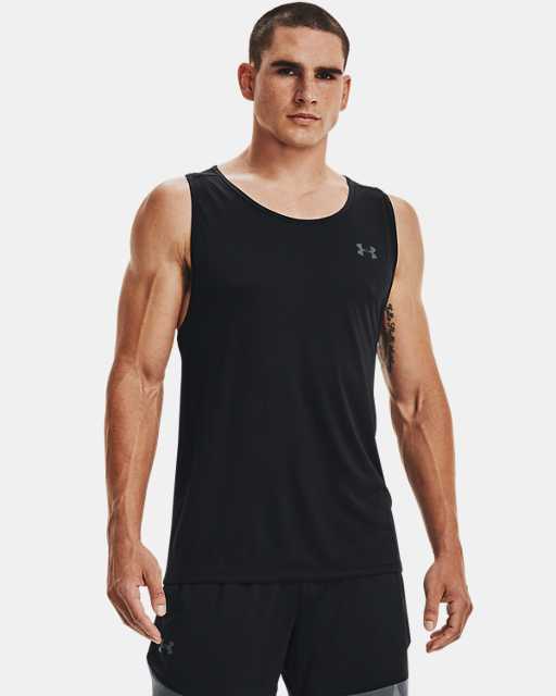 Mens Clothing T-shirts Sleeveless t-shirts Save 15% Under Armour Baseline Cotton Basketball Tank Top in Black for Men 